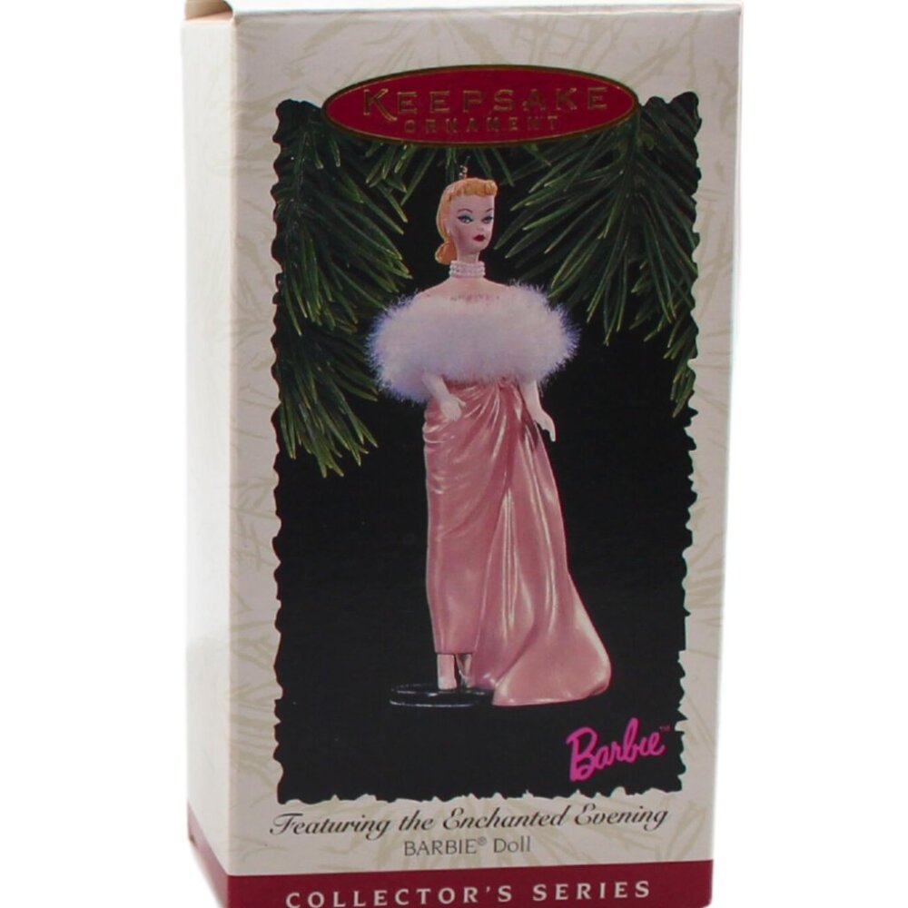 Vintage NEW IN BOX 1996 The Enchanted Evening Barbie Hallmark Keepsake Ornament
